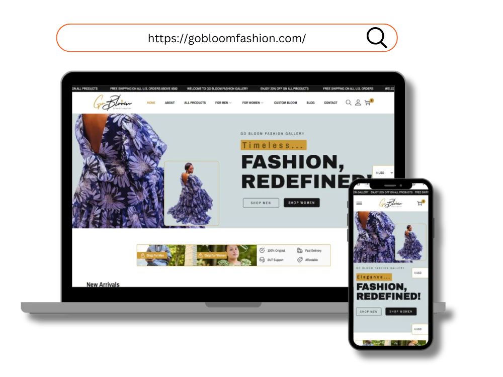 Gobloom Fashion Website Project