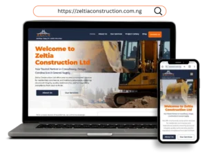 Zeltia Construction Ltd Website Project